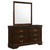 Louis Philippe 6-Drawer Dresser With Mirror Cappuccino