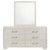 Jessica 6-Drawer Dresser With Mirror White