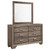 Kauffman 6-Drawer Dresser With Mirror Washed Taupe