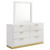 Caraway 6-Drawer Bedroom Dresser With Mirror White