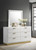 Caraway 6-Drawer Bedroom Dresser With Mirror White