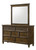 Everdeen Dresser And Mirror Dark Brown