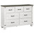Lilith 7-Drawer Dresser Distressed Distressed Gray And White