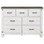 Lilith 7-Drawer Dresser Distressed Distressed Gray And White