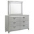 Veronica 6-Drawer Bedroom Dresser Light Silver