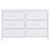 Anastasia 6-Drawer Bedroom Dresser Pearl White