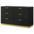 Caraway 6-Drawer Bedroom Dresser Black