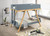 Frankie Wood Twin Over Twin Bunk Bed Van Courtland Blue And Natural