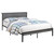 Ricky Full Platform Bed Gray And Black