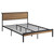 Ricky Full Platform Bed Light Oak And Black