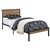 Ricky Twin Platform Bed Light Oak And Black