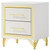 Lucia 2-Drawer Nightstand White