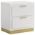 Caraway 2-Drawer Nightstand Bedside Table White