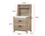 Tilston Nightstand With Wall Panel Natural