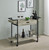 Ventura Bar Cart With Storage Drawer Gray Driftwood