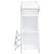 Araceli Home Bar White And Chrome