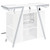 Araceli Home Bar White And Chrome