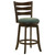 Murphy Ladder Back Counter Height Swivel Bar Stool Dark Cherry And Hunter Green