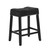 Lennon Saddle Counter Bar Stool (Set of 2) Black