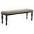 Bridget Upholstered Dining Bench Stone And Sandthrough Brown And Charcoal