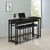 Hawes 4 Piece Multipurpose Counter Height Table Set Black