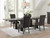 Calandra 5 Piece Dining Set Vintage Java, Gray And Rustic Brown