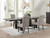 Calandra 5 Piece Dining Set Vintage Java, Beige And Rustic Brown