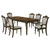 Willowbrook 7 Piece Rectangular Dining Table Set Walnut