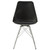 Lowry 5 Piece Round Dining Set Tulip Table With Eiffel Chairs Black