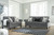 Agleno Charcoal Sofa & Loveseat