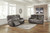 Wurstrow Smoke 2 Pc. Power Reclining Sofa with Adjustable Headrest, Power Reclining Loveseat with CON/Adjustable HDRST