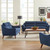 Gano Sofa 2 Piece Set Blue