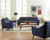 Gano Sofa 2 Piece Set Blue