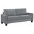 Davis 2 Piece Upholstered Rolled Arm Sofa Grey