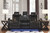 Party Time Midnight Power Reclining Sofa with ADJ HDRST, Power Reclining Loveseat/CON/ADJ HDRST & Power Recliner/ADJ HDRST