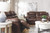 Stoneland Chocolate Reclining Sofa, Double Reclining Loveseat with Console & Rocker Recliner