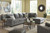 Dalhart Charcoal 3 Pc. Left Arm Facing Sofa, Right Arm Facing Corner Chaise Sectional, Rocker Recliner