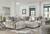Dellara Chalk 5 Pc. Left Arm Facing Chaise 4 Pc Sectional, Ottoman
