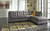 Maier Charcoal 4 Pc Left Arm Facing Sofa 2 Pc Sectional, Recliner, Ottoman