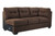 Maier Walnut 3 Pc. Left Arm Facing Chaise 2 Pc Sectional, Ottoman