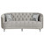 Avonlea 3 Piece Tufted Living Room Set Light Gray