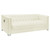 Chaviano 3 Piece (Sofa and Loveseat and Chair) White