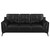 Moira 3 Piece Sofa, Loveseat, Chair Black