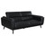 Shania 3 Piece Living Room Set (Sofa, Loveseat And Chair) Black