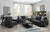 Watsonville 3 Piece Cushion Back Living Room Set Gray