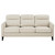 Jonah 3 Piece Upholstered Track Arm Sofa Set Ivory