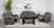 Nova 3 Piece Upholstered Motion Reclining Sofa Set Dark Grey