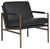Puckman Black Accent Chair