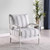 Blanchett Upholstered Accent Chair With Spindle Accent Pearl Silver