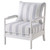 Blanchett Upholstered Accent Chair With Spindle Accent Pearl Silver